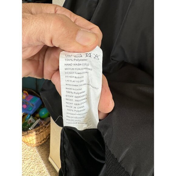 Zeagoo Men's Black Jacket size X-large long sleeve polyester winter full zipper - Picture 5 of 7